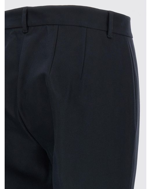 Max Mara Blue Fatina Cotton Blend Trousers