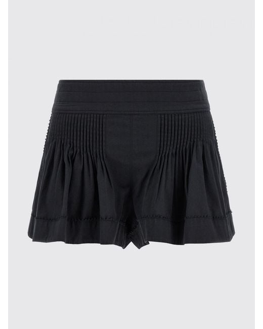 Isabel Marant Black Cybila Cotton Shorts