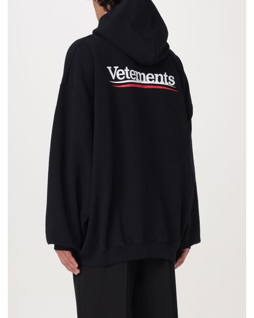 Vetements Black Sweatshirt for men