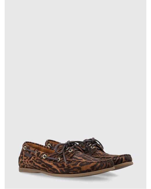 Tom Ford Brown Robin Animal Print Suede Loafers