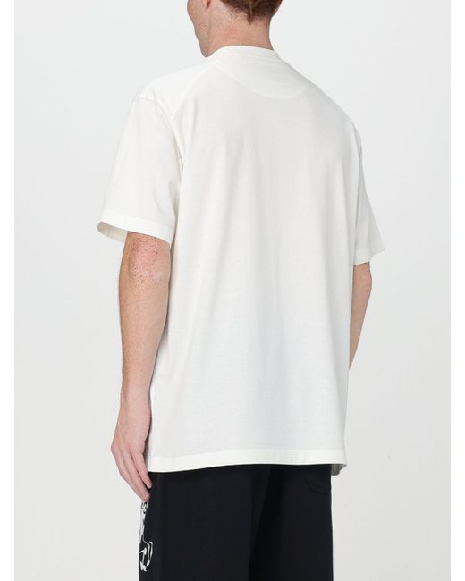 T-shirt di cotone di Y-3 in White da Uomo