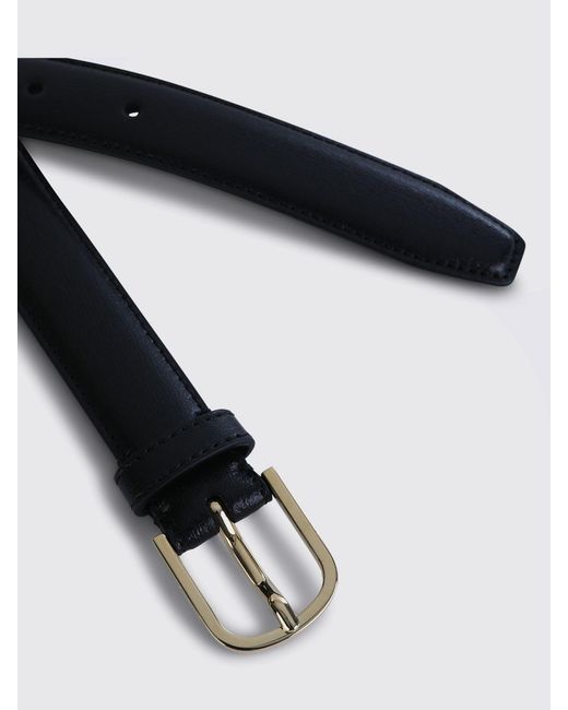 Totême White Slim Nappa Leather Belt