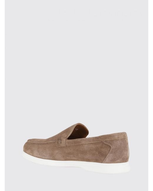 Doucal's White Adler Suede Loafers for men