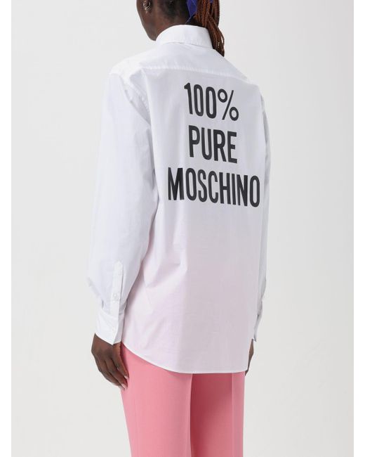 Camicia 100% Pure di Moschino Couture in White