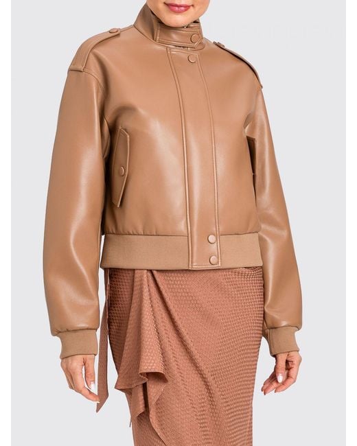 Twinset Brown Faux Leather Jacket