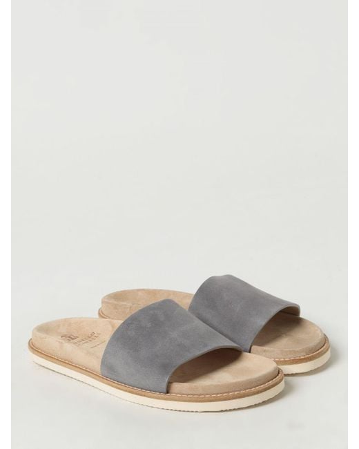 Brunello Cucinelli Gray Sandals for men