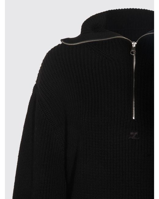 Courreges Black CourrÈ Ges Cardigan
