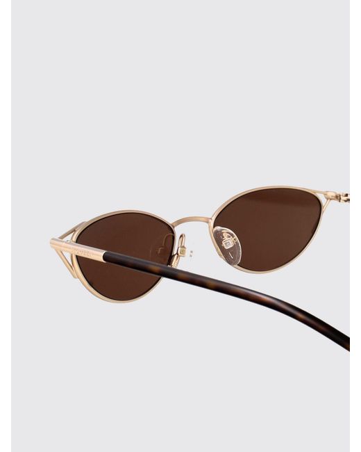 McQueen White Am0563S Acetate And Metal Sunglasses