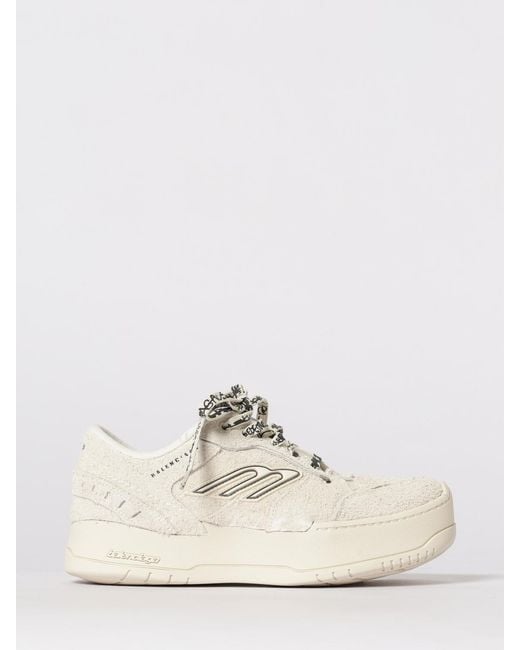 Balenciaga White Hamptons Suede Sneakers