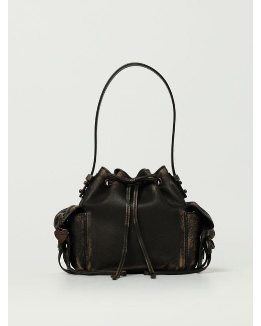 Bolso De Mano Mujer Acne de color Black
