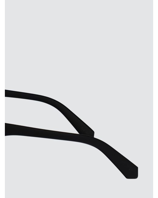 Calvin Klein White Acetate Aviator Sunglasses With Monogram for men