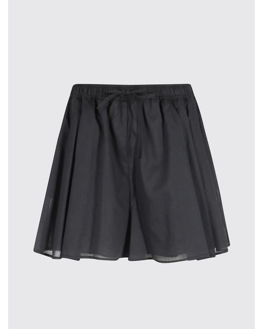 FEDERICA TOSI Black Muslin Shorts
