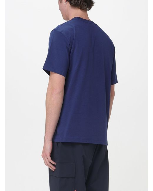 Just Cavalli Blue Cotton T-Shirt With Logo for men