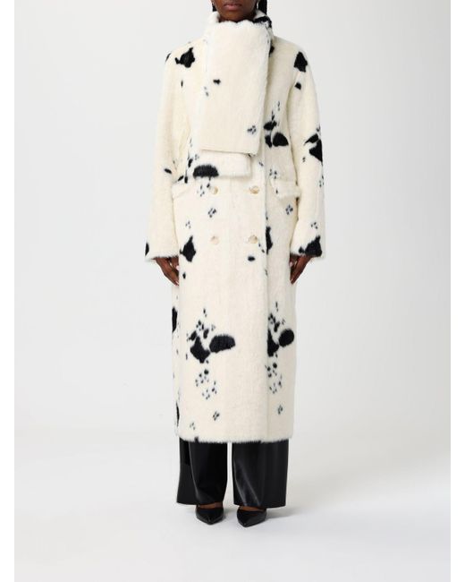 Cappotto Palmer Doppiopetto di Stand Studio in Natural