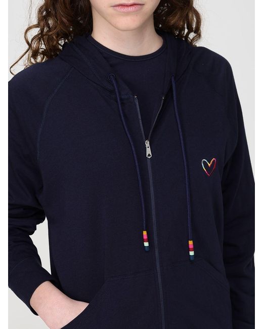 Sudadera De Cuello Redondo De Algodón Paul Smith de color Blue