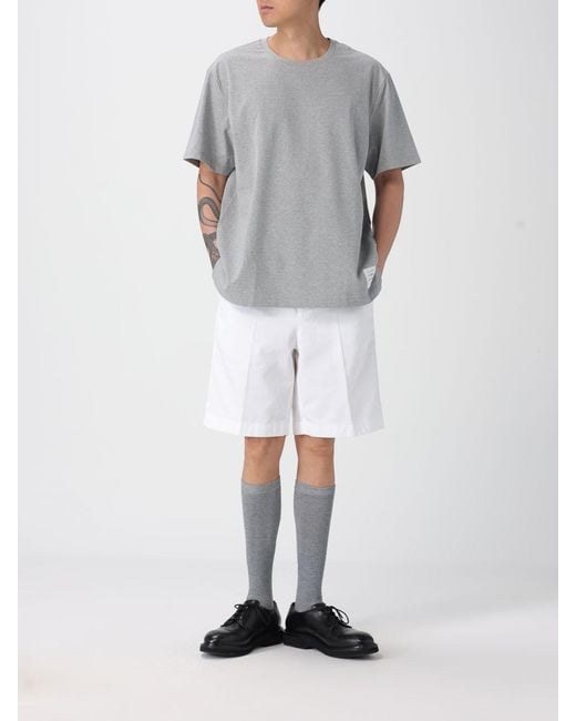 Thom Browne Gray Basic Cotton T-Shirt for men
