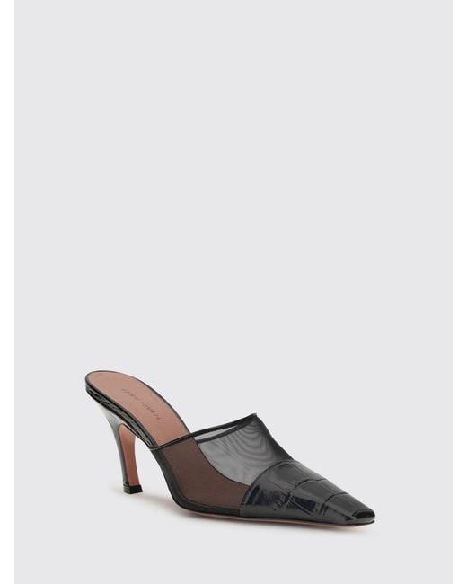 AMINA MUADDI Black Jamie Mesh Mules