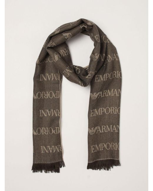 Sciarpa Uomo di Emporio Armani in Brown da Uomo