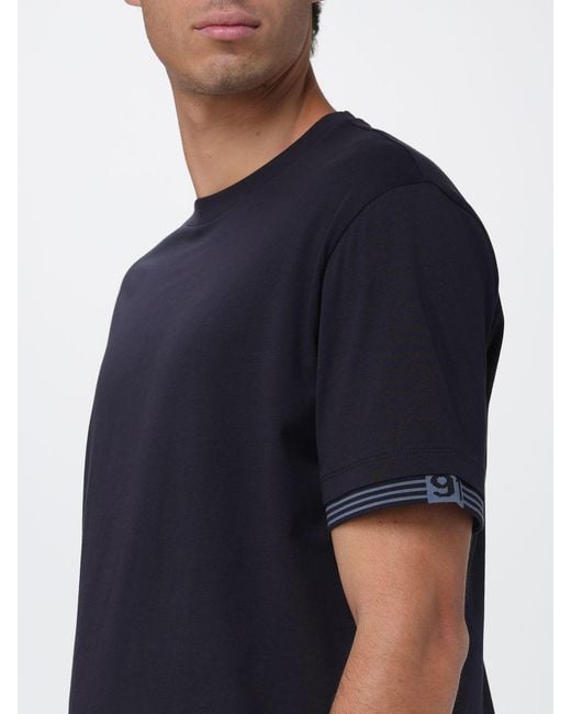 ARMANI EXCHANGE Blue Cotton Crew Neck T-Shirt for men