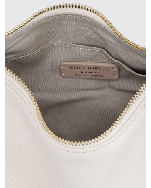 Coccinelle Natural Boheme Grained Leather Bag