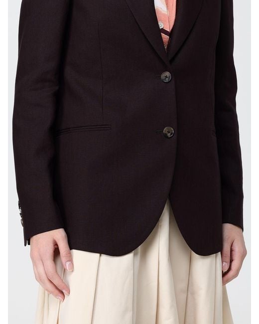 Paul Smith Blue Single Breasted Linen Blazer