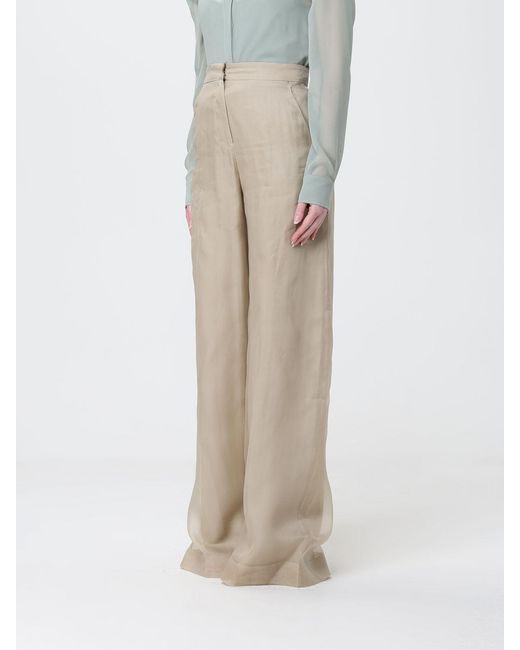 Max Mara Natural Silk Flared Trousers