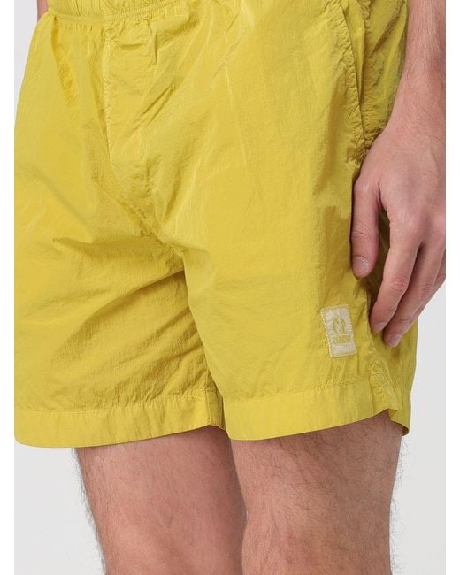 C P Company Yellow Polyamide Swimsuit for men