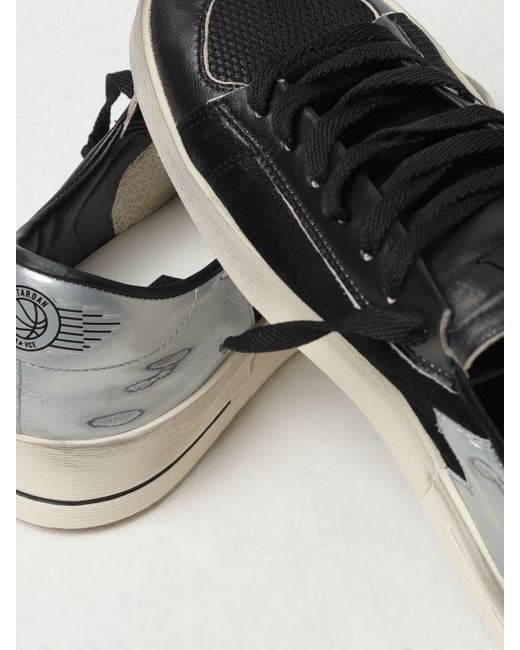 Sneakers Stardan Under Net Star in nappa e mesh used di Golden Goose Deluxe Brand in Black da Uomo