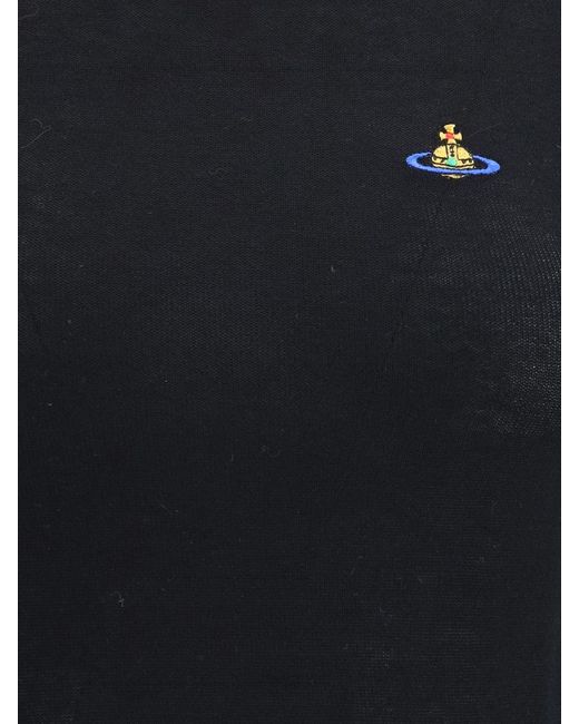 Vivienne Westwood Black Orb Logo Cotton T-Shirts