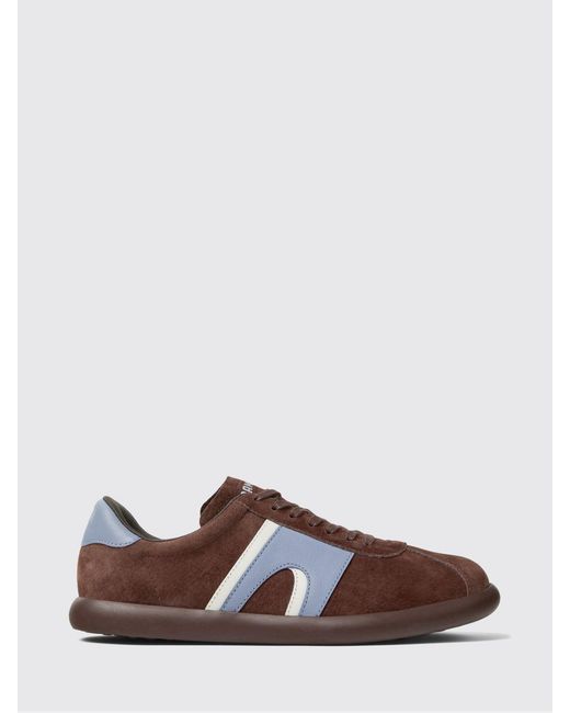Camper Brown Pelotas Soller Suede Sneakers for men