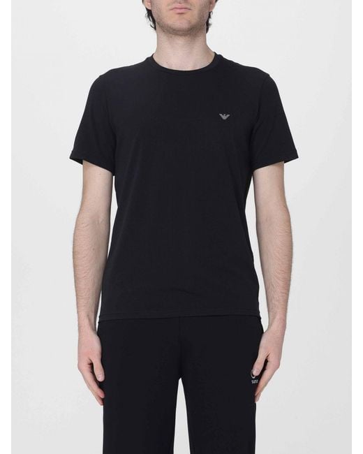 Emporio Armani Black Set Of 2 T-Shirts for men