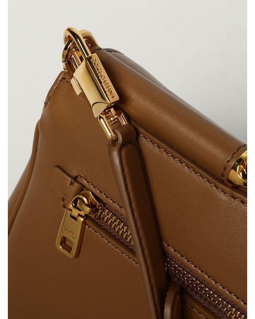 Dolce & Gabbana Brown Dolce &Amp Gabbana My Sicily Calf Leather Handbag