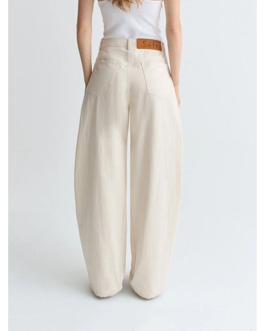 Séfr Natural Twill Baggy Trousers