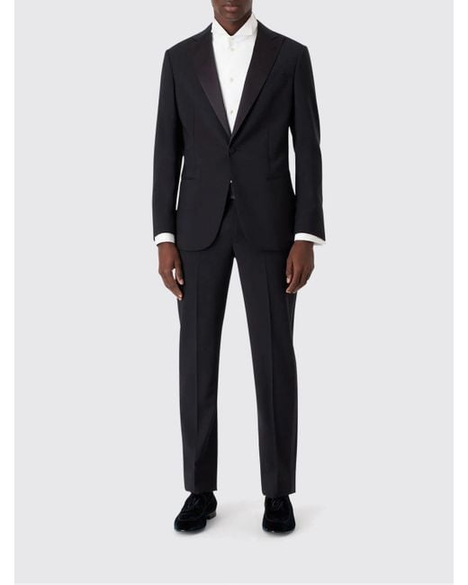 Traje Hombre Giorgio Armani de hombre de color Black