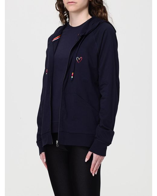Sudadera De Cuello Redondo De Algodón Paul Smith de color Blue
