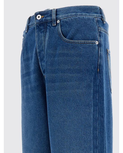 Bottega Veneta Blue Wide Leg Denim Jeans for men