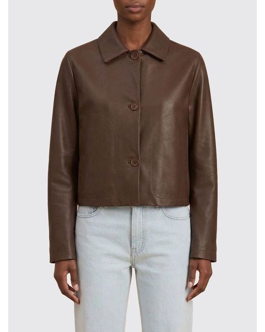Salvatore Santoro Brown Leather Jacket