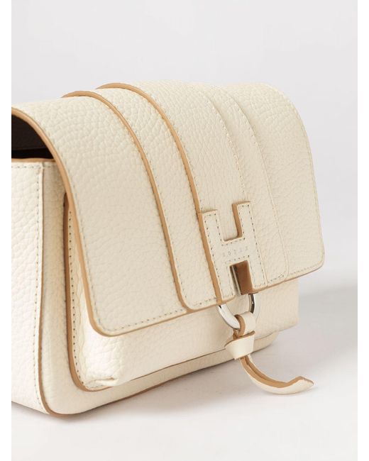 Hogan Natural Flap Trend Leather Bag
