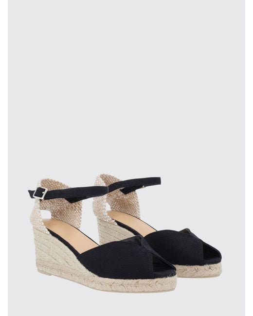 Castaner Black Wedge Shoes