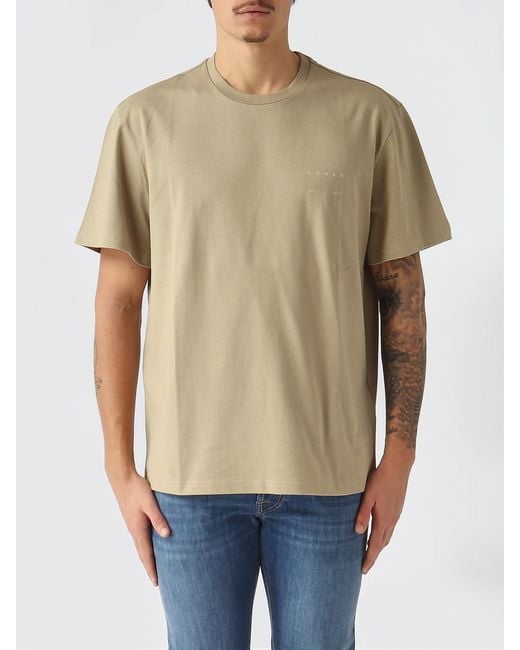 Hogan Natural Cotton T-Shirt With Logo for men