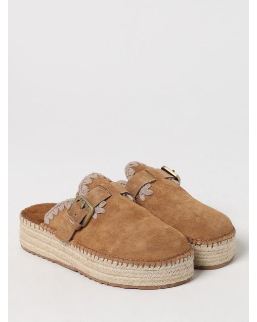 Mou Brown Keilabsatz Schuhe Damen
