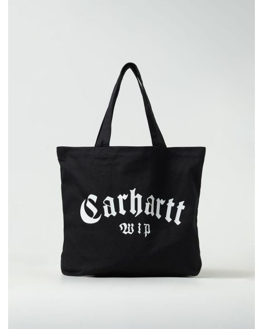 Borsa in cotone con logo di Carhartt in Black da Uomo
