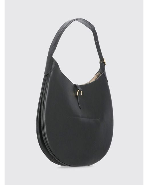 Polo Ralph Lauren Black Leather Hobo Bag
