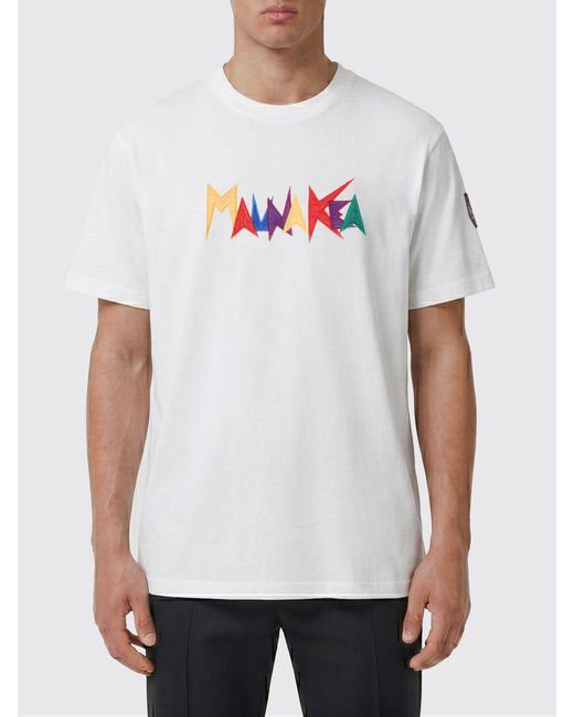 Mauna Kea White Cotton T-Shirt With Logo for men