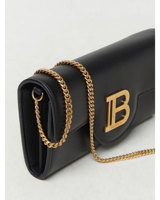 Borsa wallet B-Buzz in pelle di Balmain in Black