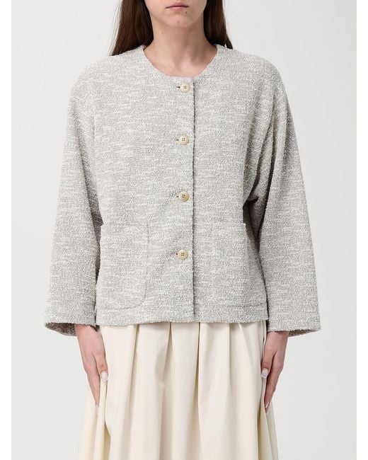 Emporio Armani Gray Cotton Blend Jacket
