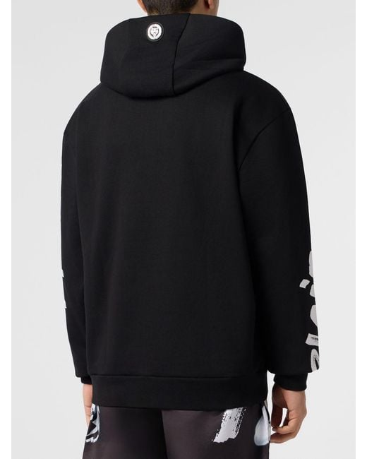 Philipp Plein Black Hoodie for men