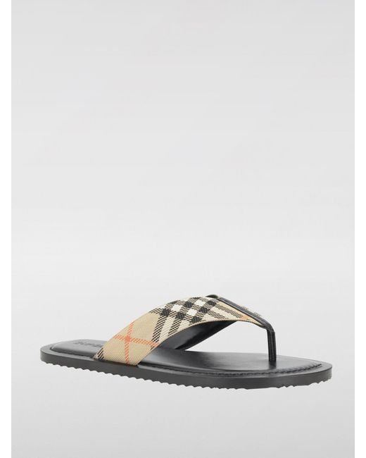Burberry Multicolor Vintage Check Jacquard Canvas Flip Flops for men