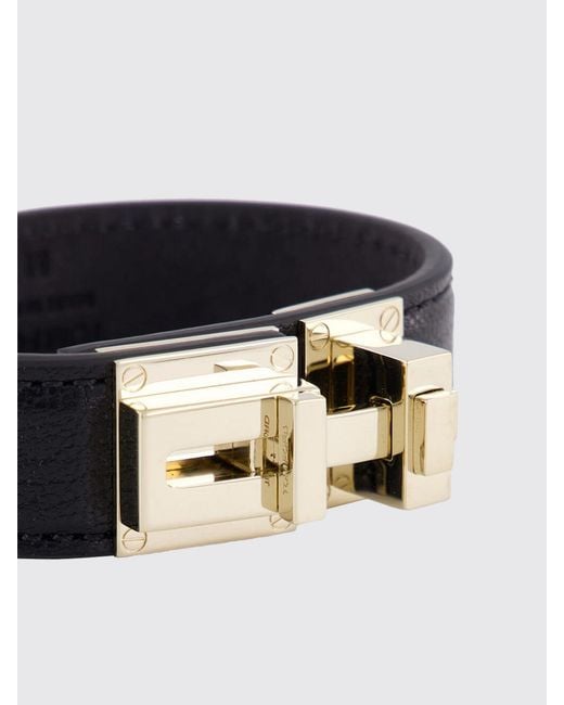 Tom Ford Black Armband Aus Kalbsleder Und Messing