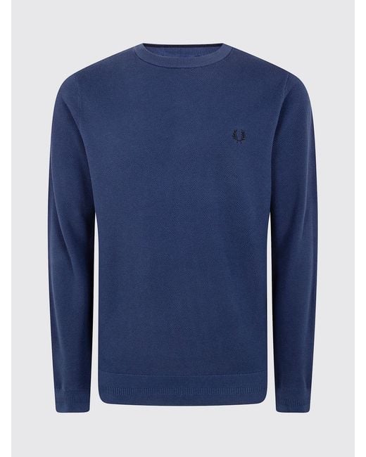 Fred Perry Blue Sweater for men